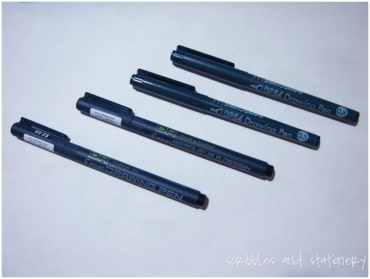 Review: Pilot DR Pigment Ink Drawing Pens – scribbles and stationery