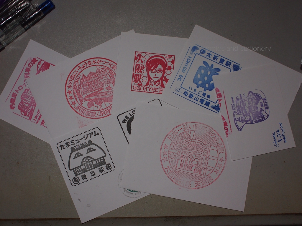 Free eki stamp collectables at train stations in Japan!! Bring a
